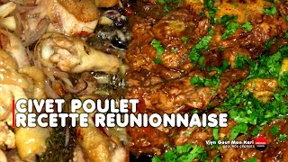 Le vrai goût de la Réunion  civet de poulet maison [upl. by Angelle]