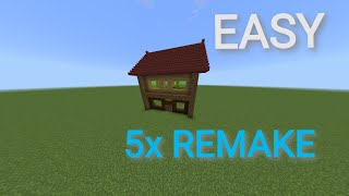 Minecraft Survival Starter House Build 5x Remake [upl. by Basset]