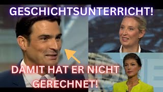 DrWagenknecht amp Dr Weidel zerlegen tumben WELTBengel und erteilen ihm Geschichtsnachhilfe [upl. by Kienan]