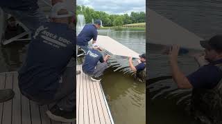 Atlanta Dock Install with AQUA DOC [upl. by Annodahs]