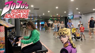 I played GIORNOS THEME on piano in public [upl. by Salta430]