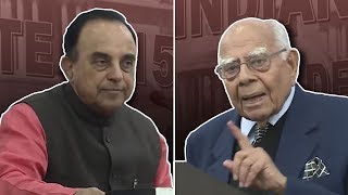 Throwback Subramanian Swamy and Ram Jethmalani debate abrogating Article370 [upl. by Flori]