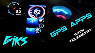 GPS Speedometer App With Telemetry  Mio Fino 160cc  Yamaha Scooter [upl. by Yttam]