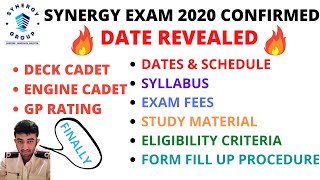 SYNERGY EXAM 2020 CONFIRMED DATE REVEALED 🔥  ELIGIBILITY  SYLLABUS  FEES  STUDY MATERIAL [upl. by Bear639]