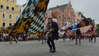 LaHo 2017  Fahnenschwinger und Fahnenwerfer  Landshuter Hochzeit [upl. by Deenya]