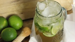 Ipanema Cocktail alkoholfreier Caipirinha mit Ginger Ale und Limetten vegan [upl. by Tnelc985]