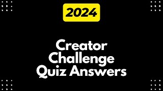 Creator Challenge Quiz Answers Roblox [upl. by Dani]