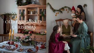 Old Fashioned inspired Christmas 🛷 Victorian 🎄 Decorations Recipes and Table Setting Idea 🕯 [upl. by Arenat]