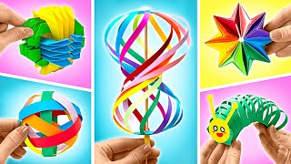 12 DIY Super Cool Paper Fidget Toy Crafts  Tutoriel amusant et facile 💡 [upl. by Anelrahs]