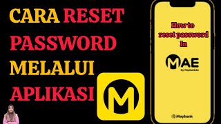 Cara Reset Password MAE [upl. by Bryce699]