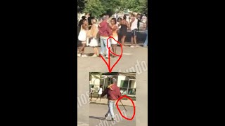 Violenta pelea a machete en una cola para el pollo importado de EEUU en Cuba [upl. by Yennaiv]