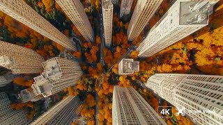 Cityscape Drone Video  HDR [upl. by Rufena]