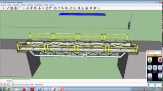 Ponte Estrutura Metálica [upl. by Hashum]