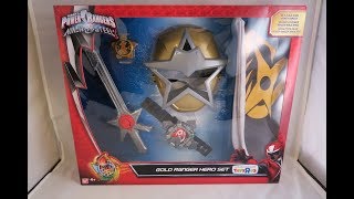 Gold Ranger Hero Set amp Ninja Com Review Power Rangers Ninja Steel [upl. by Harrell]