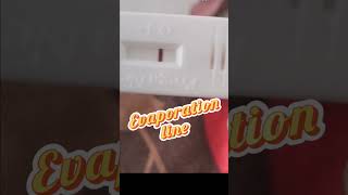 Pregnancy test negative vs positive evaporation pregnancysymptoms shortvideo [upl. by Alasteir699]