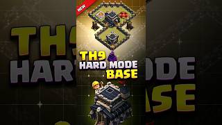 INSANE TH9 War BASE for HARD MODE⚒️clashofclans th9 cocbases th9base th9warbaselink coc [upl. by Mccord917]