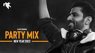 DJ NYK  New Year 2023 Party Mix  Yearmix  Non Stop Bollywood Punjabi English Remix Songs [upl. by Conte]