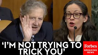 ALMOST UNWATCHABLE John Kennedy Asks Democrats Witness The Same Question Over amp Over [upl. by Leahci522]