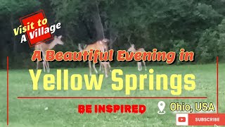 A Beautiful Evening in Yellow Springs Village Ohio USA ییلو سپرنگ گاؤں میں ایک خوبصورت شام [upl. by Arit196]