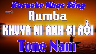 Khuya Nay Anh Đi Rồi Karaoke Tone Nam Nhạc Sống Rumba Cực Hay  Karaoke Đại Nghiệp [upl. by Imugem256]