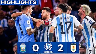 Argentina vs Uruguay 02 Full Highlights  Fifa World Cup 2026 Qualifiers [upl. by Batchelor]