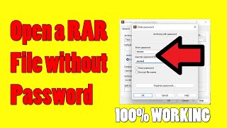 How to Open a RAR File without Password  How to Recover Lost Password From RAR File [upl. by Sutherland707]