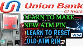 Union bank ka atm pin kaise banaye  atm pin change  union bank atm pin generation  ubi pin change [upl. by Medorra]