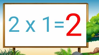 Table of 2 Learn Multiplication Table of Two 2 x 1  2 2 Times Tables 2 ka Table Maths table [upl. by Artkele]