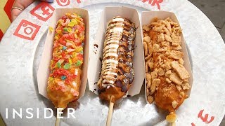 Cereal Waffle Pops Are Filled With Mochi [upl. by Ydnas]