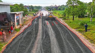 Awesome Action  Skill Operator Using Dump Truck 25 T And KOMATUD41P Working Under The Rain [upl. by Immanuel]