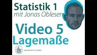 Statistik 1 Video 5 Lagemaße [upl. by Murdock789]