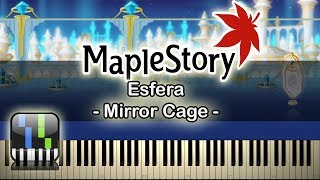 🍍Mirror Cage깊은 거울  Esfera에스페라  Maplestory  Synthesia Piano Tutorial🥥 [upl. by Thornton822]