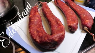 Salami selber machen einfach  edel [upl. by Mackay]