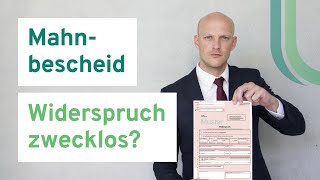 Mahnbescheid in der Post Widerspruch zwecklos [upl. by Carmelo]