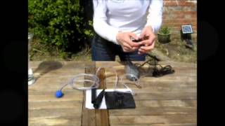 Solar Pond Air Pump  Simple how to set up and use [upl. by Oretos872]