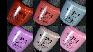 OPI  PERU FALL 2018  LIVE SWATCHES [upl. by Nelson612]