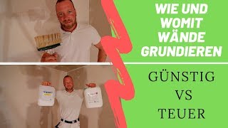 Wände richtig grundieren  Ist günstig gut [upl. by Romain]