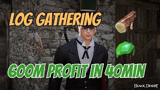 BDO LİFE  Log Gathering Guide  Alchemy Receipt  600M Profit [upl. by Ellerahs]