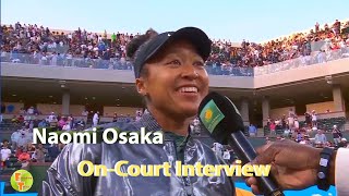 Naomi Osaka On Court Interview after Match vs Liudmila Samsonova ꟾ Indian Wells 2024 [upl. by Philina781]