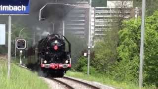 Dampflok Durchfahrt Bahnhof Trimbach [upl. by Jak328]