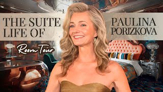 Suite Life of Paulina Porizkova  Luxury Suite Tour with Classy Interior Design [upl. by Charlton]