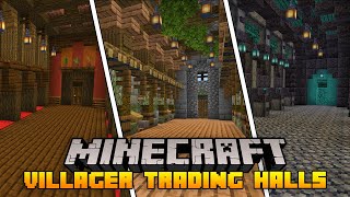 10 Minecraft Villager Trading Hall Designs [upl. by Collbaith]