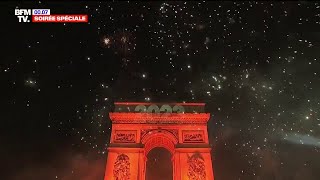 Nouvel An 2023 les images du feu d’artifice des ChampsÉlysées [upl. by Judon]