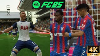 FC25 4K  Crystal Palace vs Tottenham  FtMaddsionKamada  Premier League 2425  4K 60 Gameplay [upl. by Dyke551]