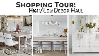 Shopping Tour High amp Low Decor Haul In A Luxurious Home [upl. by Htehpaj]