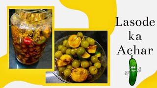 Rajasthani Lasode Ka Achar  Gunda Pickle Recipe  Tips and tricks to store pickle for long time [upl. by Gehlbach]