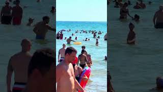 Kalamaki Beach Greece  Wind and Waves Love 🏊💦greece greecebeach holiday [upl. by Sirapal149]