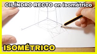 ISOMÉTRICO  cilindro🧵 en isométrico [upl. by Wemolohtrab923]