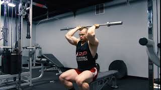 Seated Barbell Overhead Triceps Extension [upl. by Naraj]