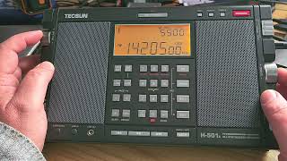 Holiday Favorites Tecsun H501X AM FM SW LW FM Stereo receiver tuning 20 meters amateur band [upl. by Eselahc]